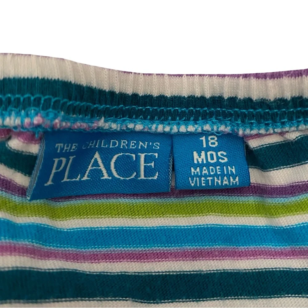 The Children's Place Vintage Striped Dress and Bloomers - 18 Mo